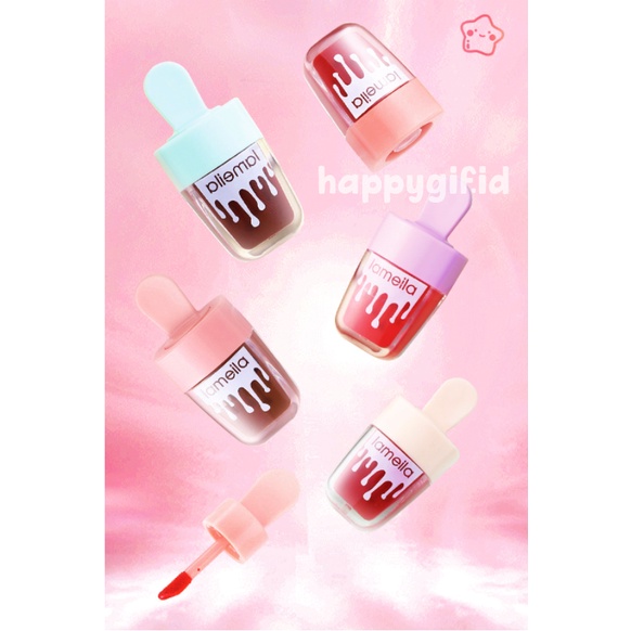 LAMEILA Ice Cream Lip Tint Lipstik Es Krim Waterproof LA211 1079