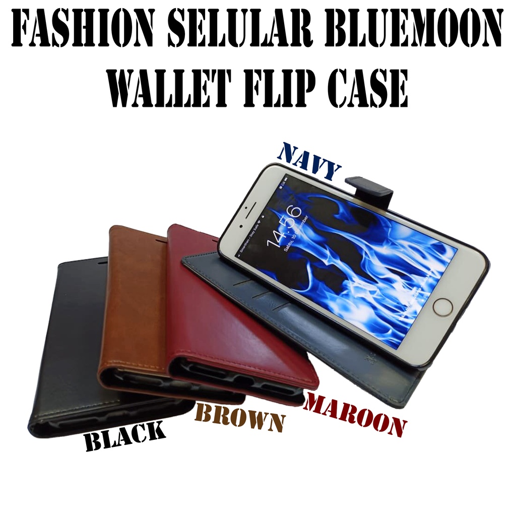 Asus Zenfone Max ZB555KL Max Pro M1 ZB601KL M2 ZB631KL FS Bluemoon Wallet Flip Case