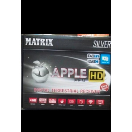 Set Top Box Matrix Apple Silver DVB T2 stb