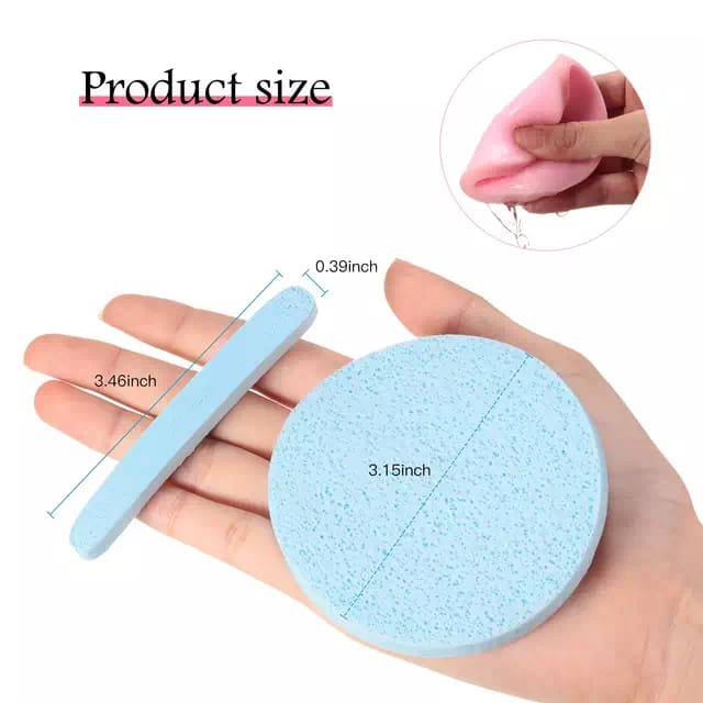 Tmall88 Spons Kentang Facial / Sponge Kentang / Spon Make Up Wajah (SET 12 STICK)