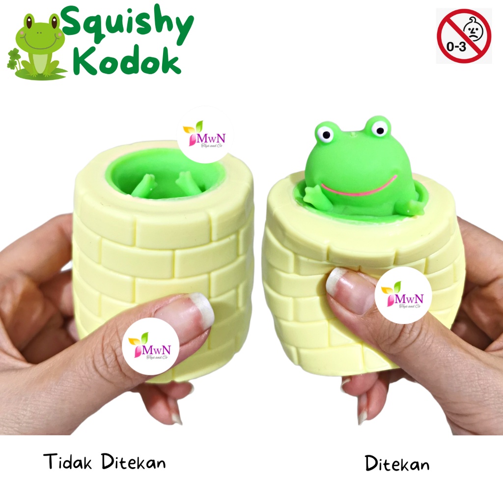 MWN Mainan Squishy Kodok Sembunyi / Mainan Squishy Frog Anti stress