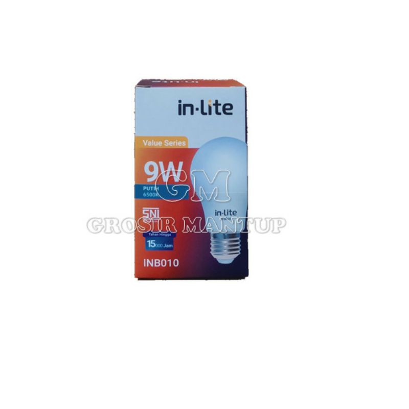 IN-LITE LAMPU LED 9WATT MURAH BERGARANSI
