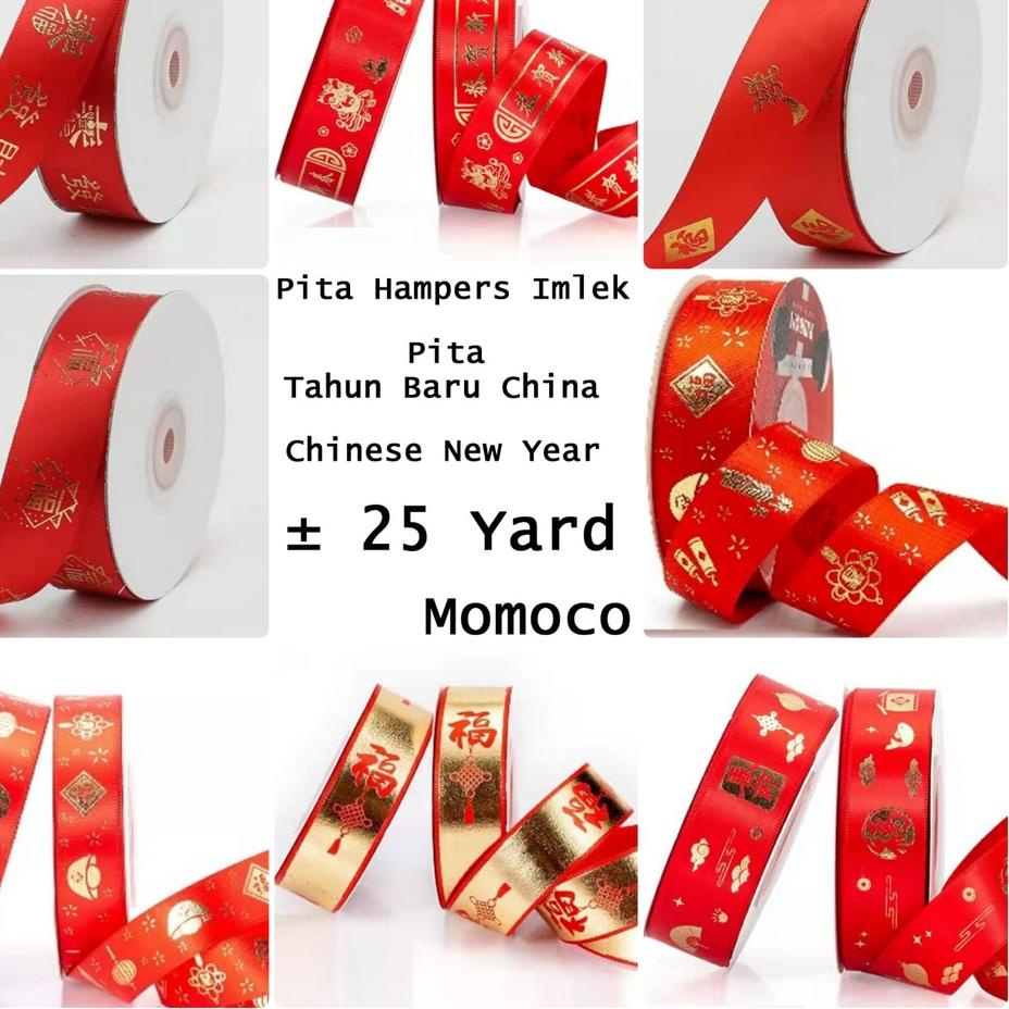 

Kirim Sekarang Pita Imlek Hampers Chinese Year Pita Kado Tahun Merah Gold Sincia Pita Hias Pita Parcel Imlek.