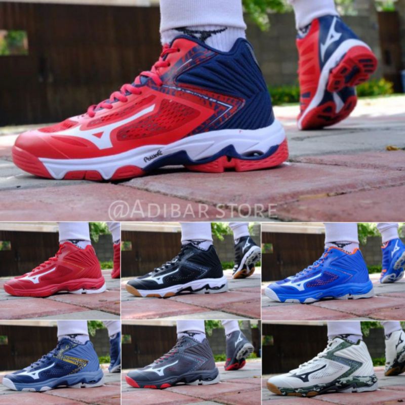 Sepatu olahraga pria voli Mizuno Wave lighting Z5 mid Super premium Sepatu olahraga running Mizuno W