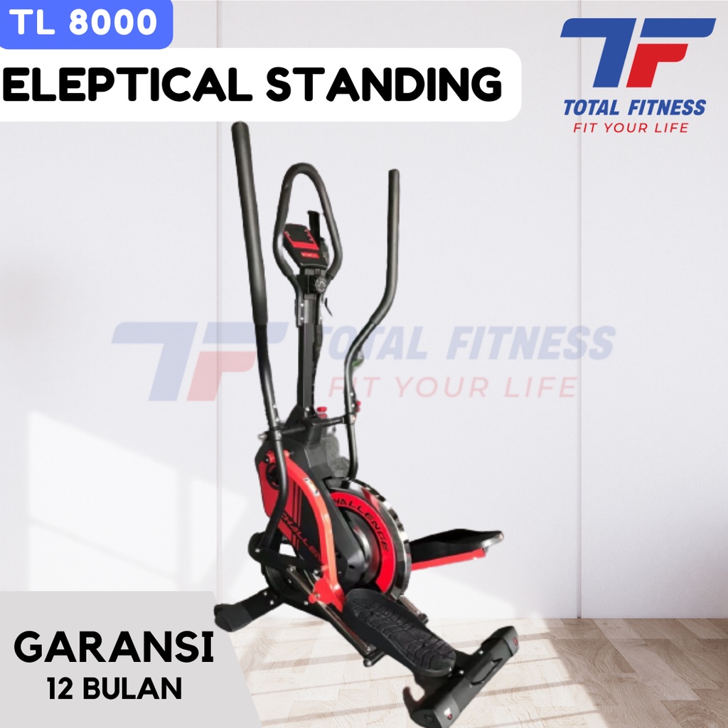Alat Fitness Elliptical Standing TL 8000 Total Fitness Bisa COD Jakarta
