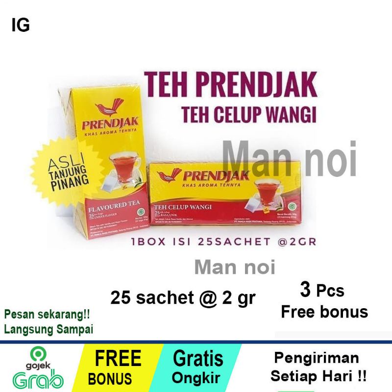 

Teh celup cap Prendjak Teah kantong wangi isi 25 kantung