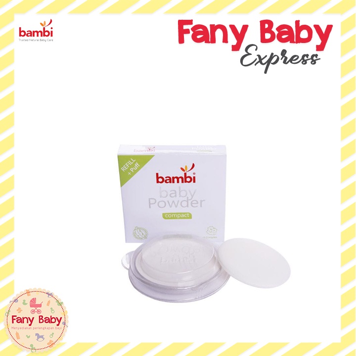 BAMBI BABY POWDER COMPACT W/ CHAMOMILE &amp; ANTI IRRITANT REFILL 40G