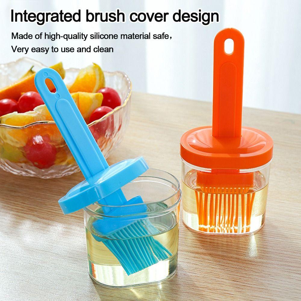 Populer Kuas Minyak Dengan Botol Outdoor Tahan Suhu Silicone Barbecue Oil Brush