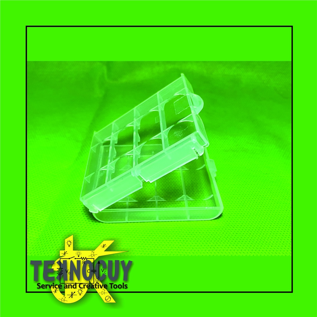 Kotak Penyimpan Baterai AA AAA Battery Storage Box Batere Case Tamiya