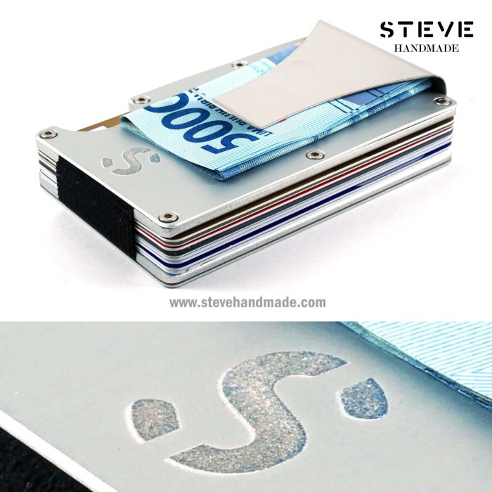 

HEMAT Card Holder Minimalist Style E (Custom Laser Logo & Huruf) Code 3897