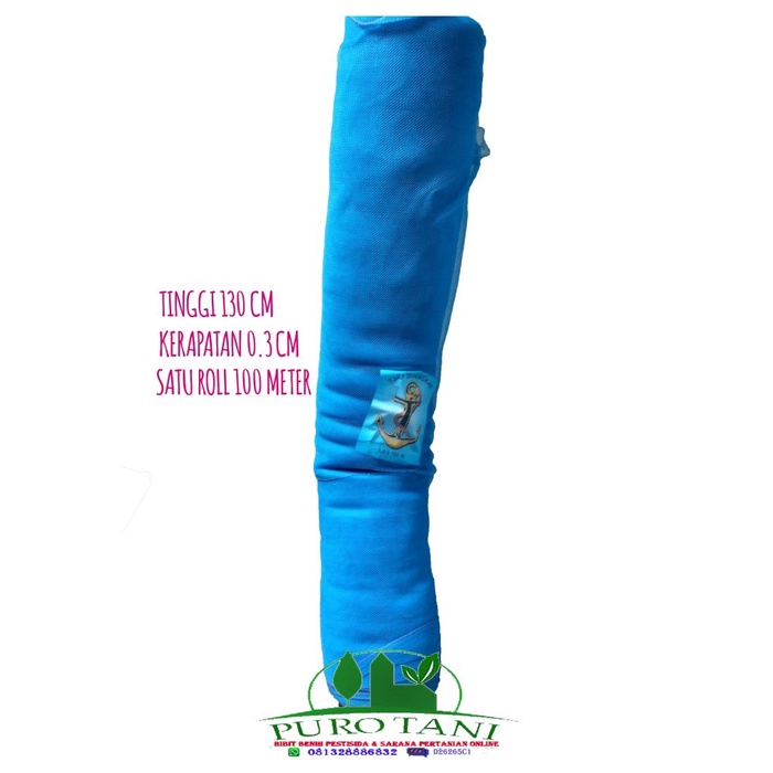 Jaring polynet biru Waring Benang Pembatas Tambak Ikan Ternak Kebun