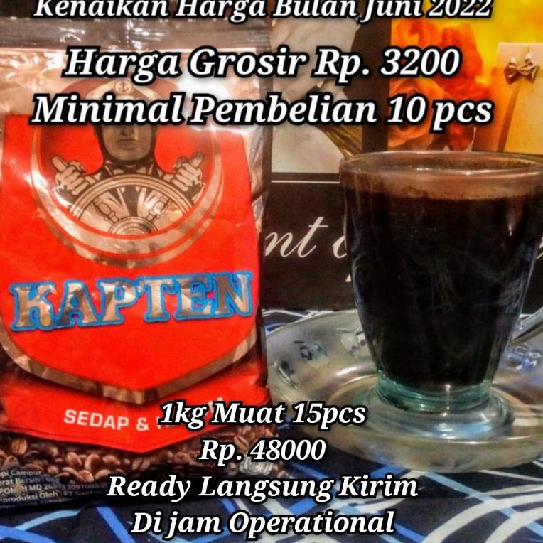 

(P-Y7Y-) ❤RAYA❤ (ecer & grosir) Kopi Hitam Murni Cap Kapten 60g pasti dikirim