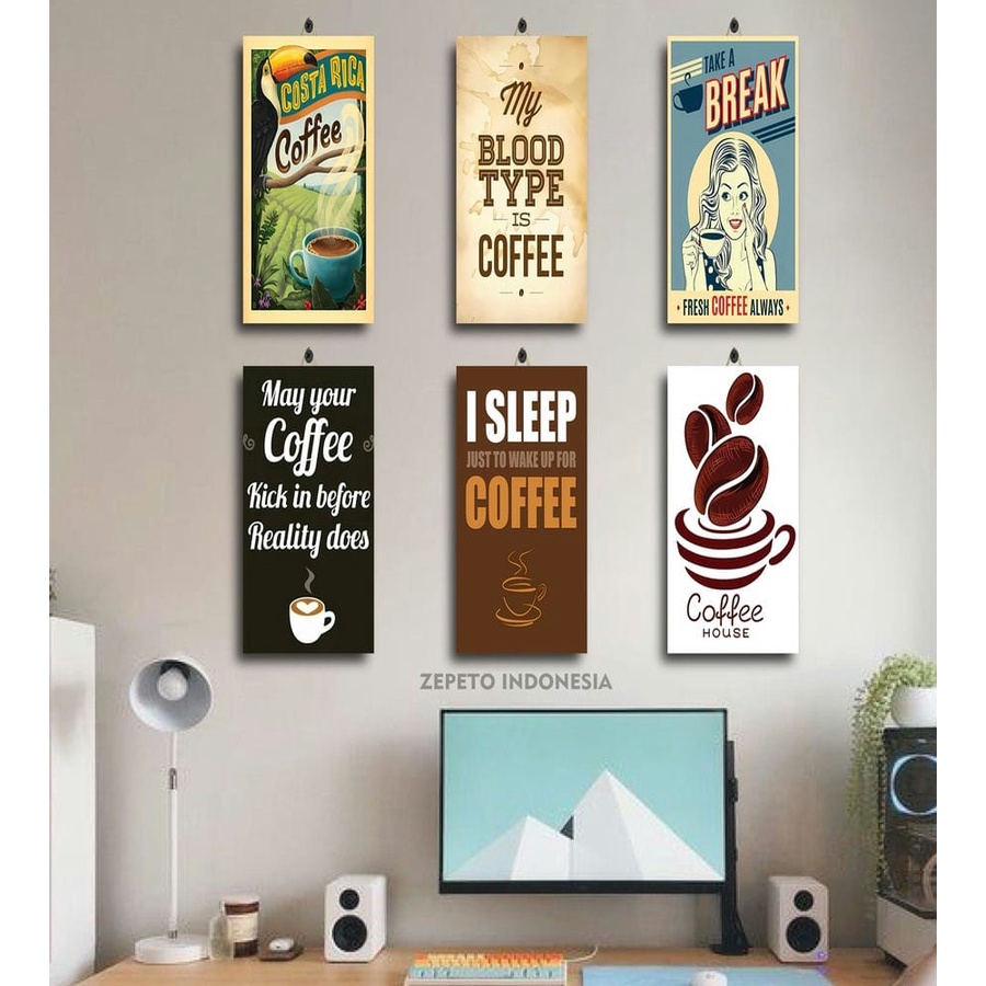 HIASAN KAMAR JUMBO QUOTE KOPI 15X30 TRQLY/UHRXK/ DEKORASI KAMAR TIDUR QUOTE KOPI ENGLISH / PERLENGKA