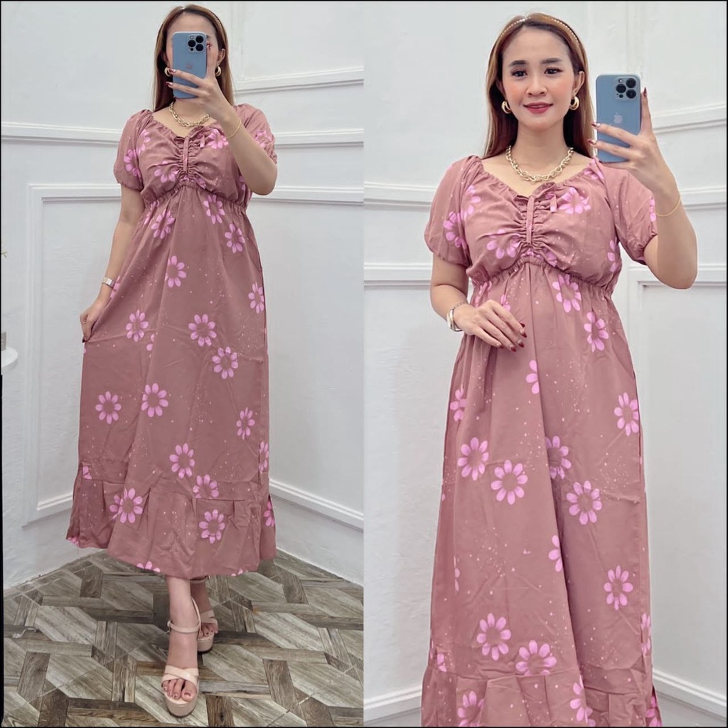 DASTER RAYON DRESS SERUT ELSA DASTER KEKINIAN VIRAL BISA COD