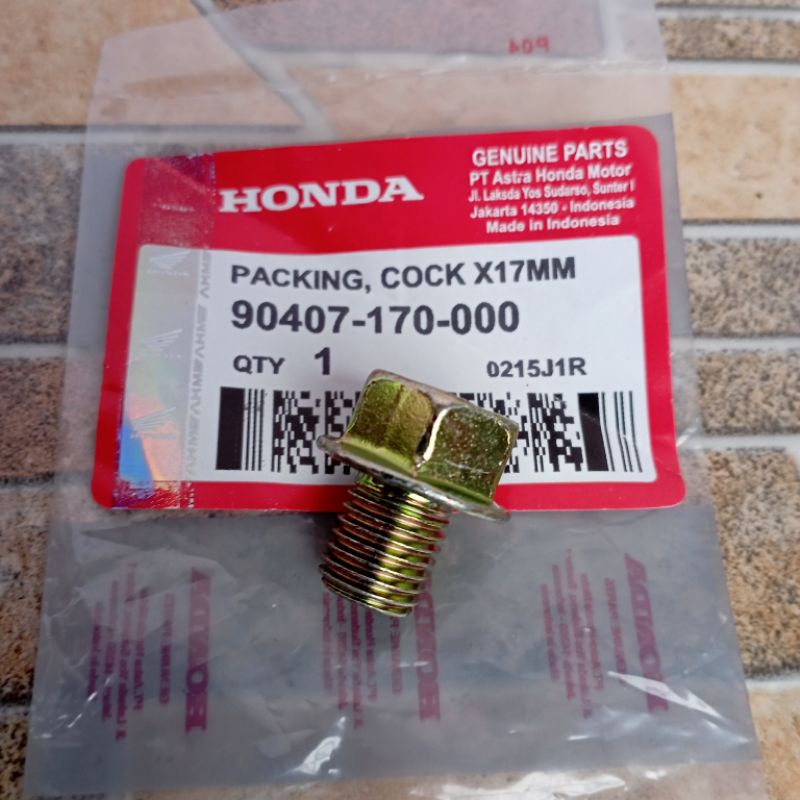 Baut Tap Tutup Oli Mesin Bawah Honda Bebek Supra Grand Karisma