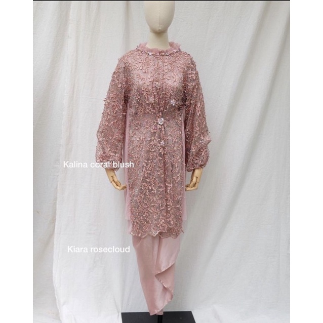 JALEELA-KALINA (CORAL BLUSH), JALEELA-KIARA SKIRT (ROSE CLOUD)