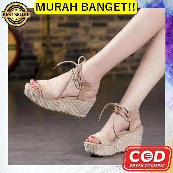 [Cozy] Gifly Sandal Wedges Fashion Wanita Import 1397 Sendal Wedges Wa Ms_ Wedges/Heels Wanita Murah