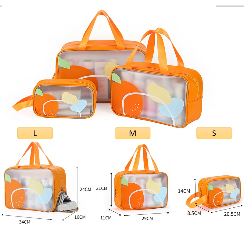 Tas Kosmetik Travel Bag Pouch Kosmetik wash bag Tas Make up Pouch Tas berenang Transparan Tahan Air