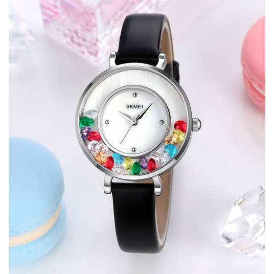 JAM TANGAN SKMEI 2041 Gem Stone / JAM TANGAN SKMEI 2041 WANITA TERBARU / JAM TANGAN SKMEI 2041 TERMURAH