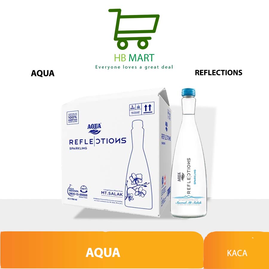 

KHUSUS OJOL AQUA Reflections Sparkling 380ml x 12 botol (1 box)