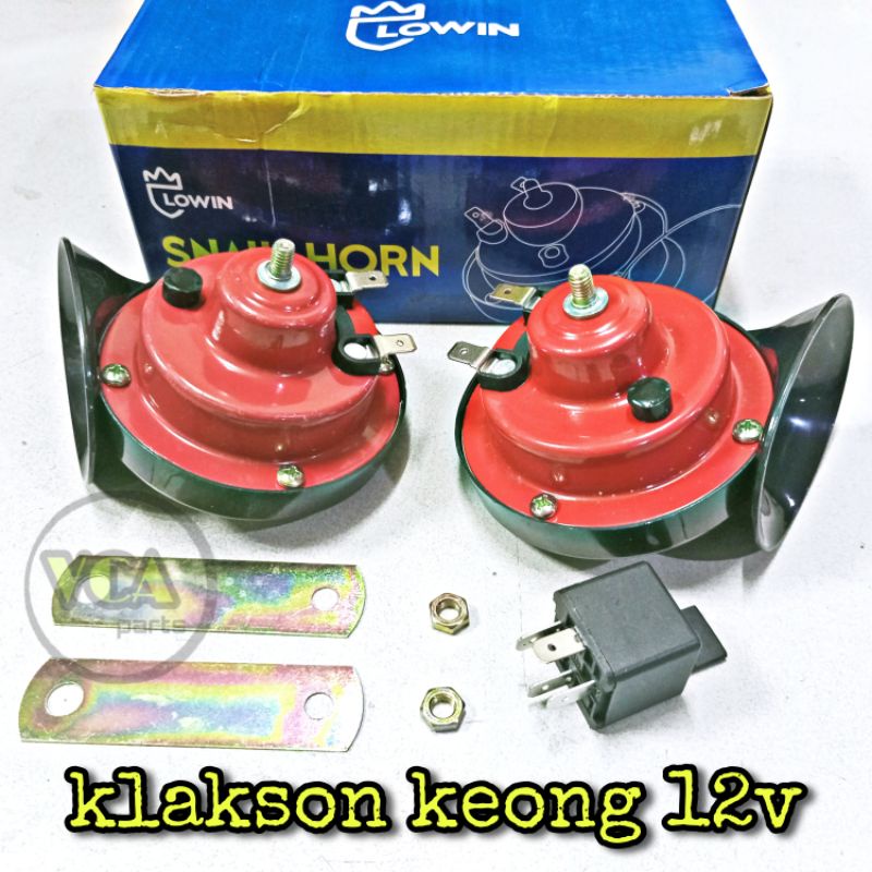 KLAKSON KEONG 12v MERK LOWIN 1set ( 2pcs )