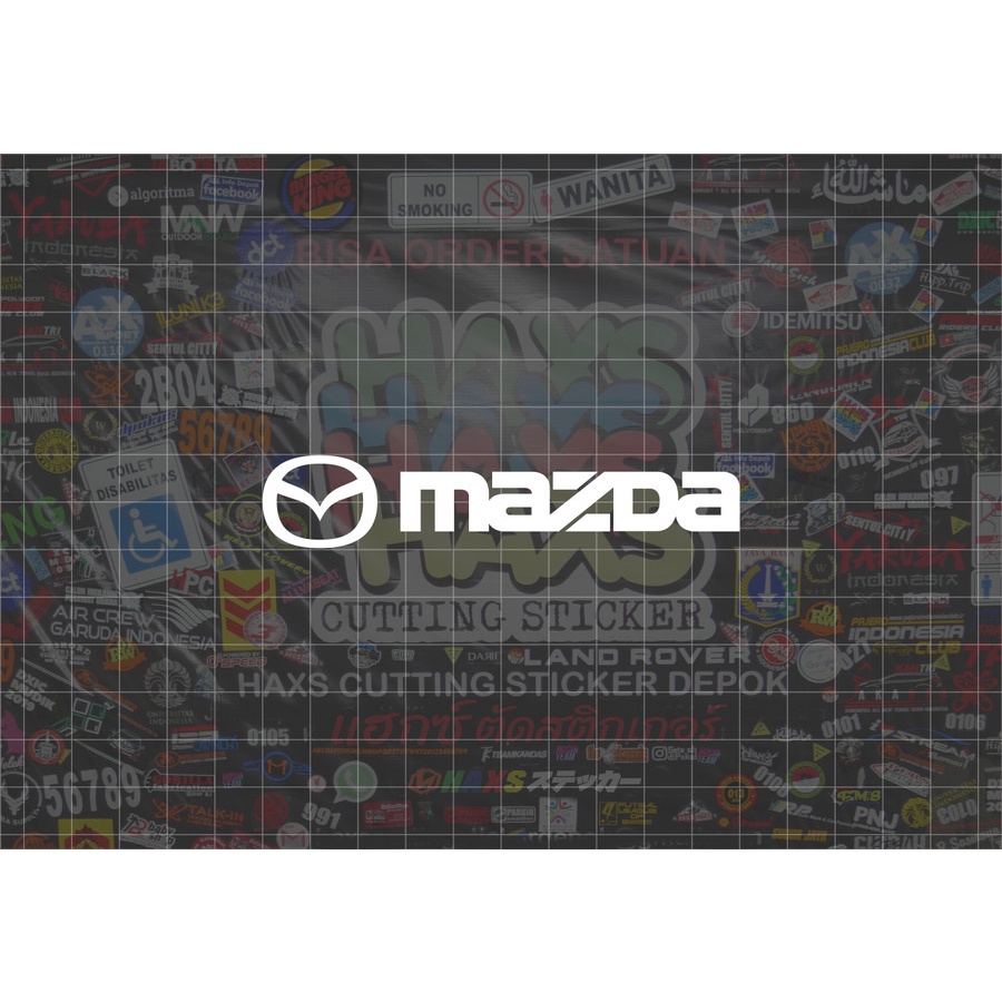 Cutting Sticker Mazda Ukuran 10 Cm Untuk Motor Mobil