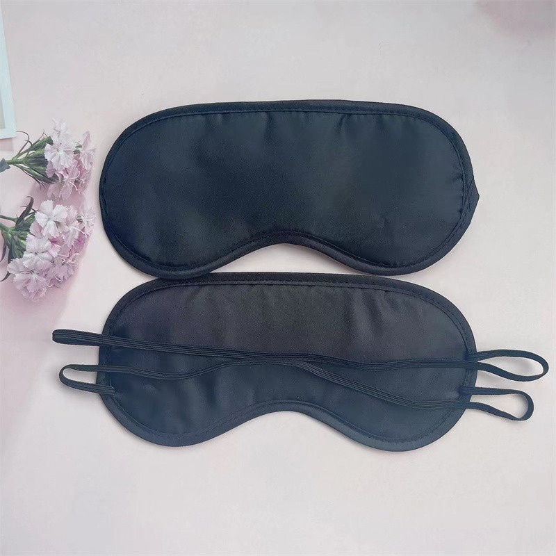 Penutup Mata Tidur Hitam Polos Dewasa Pria Wanita / Traveling eye mask Tutup Mata Kacamata Masker Tidur