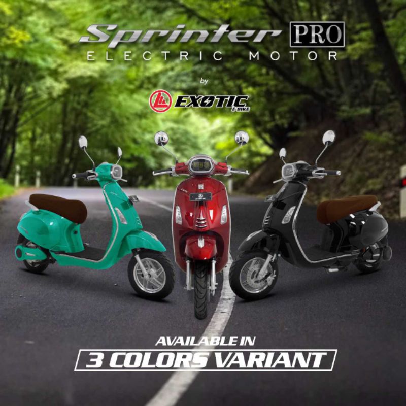 SEPEDA MOTOR LISTRIK EXOTIC SPRINTER PRIME NEW LX PRO