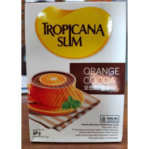 Tropicana slim sweet orange, orange cocoa / minuman diet coklat mint