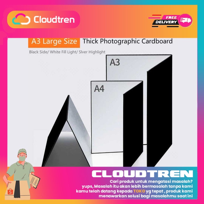 

Papan Reflector Lipat Cardboard 3in1 Reflective Paper - A3R