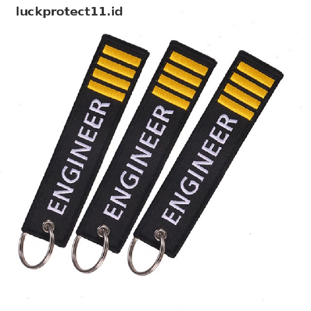 /Fashion Hot//// Gantungan Kunci Perhiasan Bordir Co-Pilot Key Chain Untuk Hadiah Penerbangan Luggage Tag.