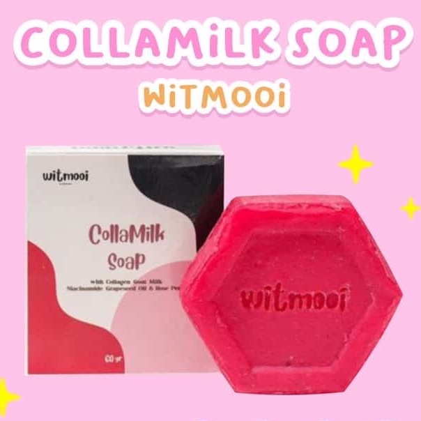 Qeila - Witmooi Collamilk Soap / Sabun Collagen &amp; Goat Milk / Sabun Pemutih