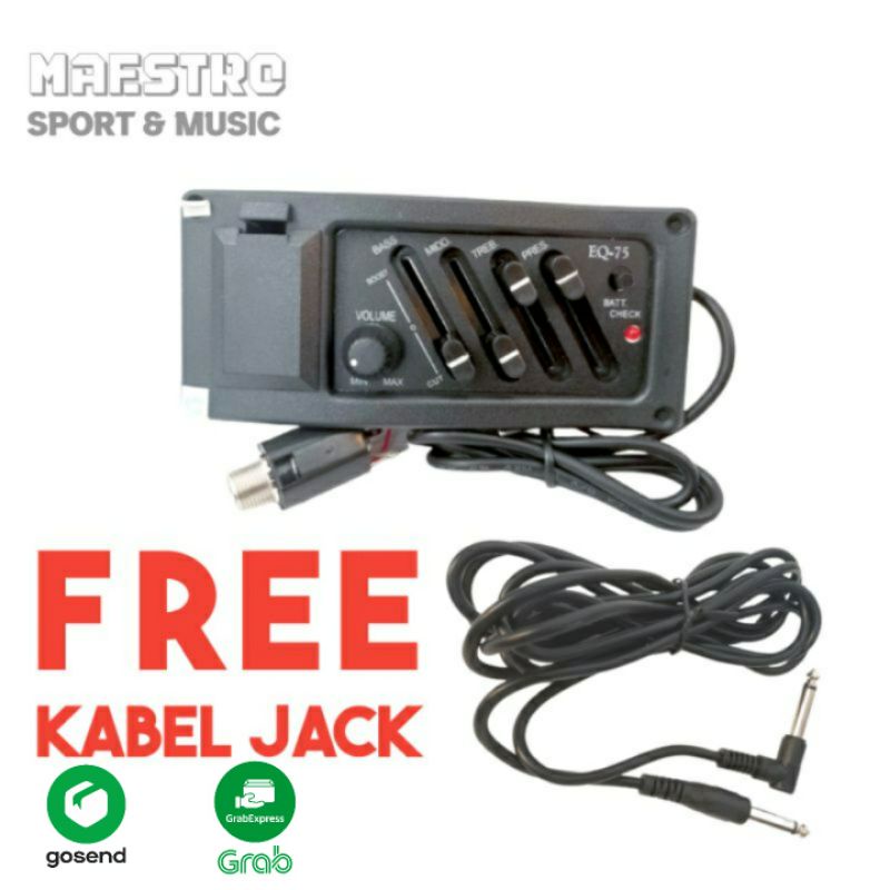 Equalizer/preamp akustik gitar