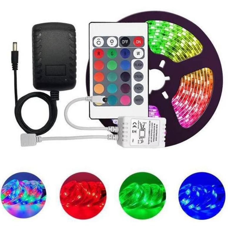 Lampu LED STRIP 220v 5 Meter RGB - Lampu LED Hias
