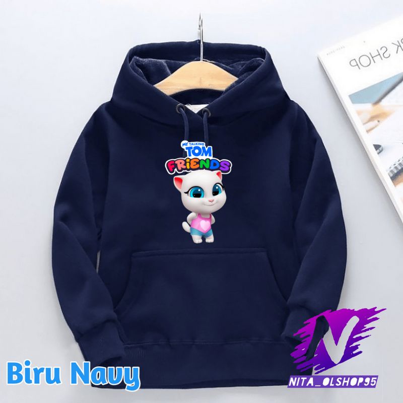 angela sweater hoodie anak my talking tom friends angela