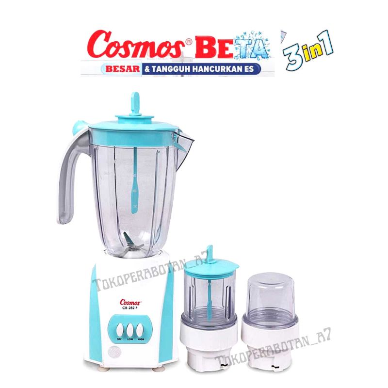 Blender Cosmos Beta CB-282P 3in1/ blender cosmos plastik/cosmos beta/blender jus/blender 3in1 /blend