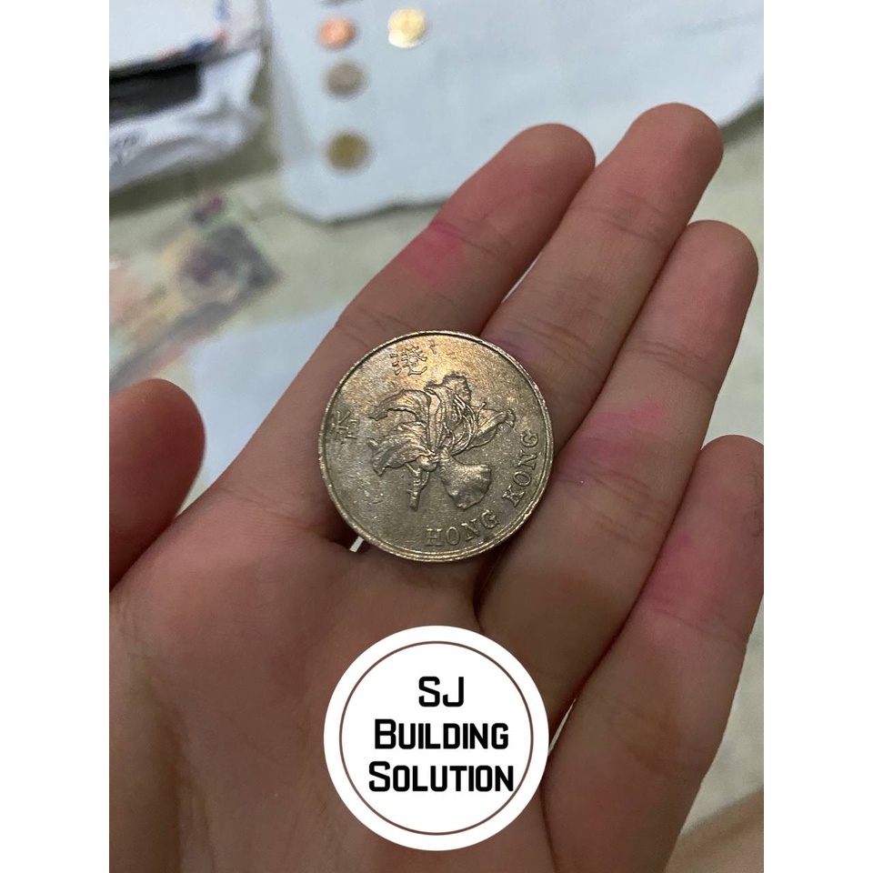 Uang Koin Kuno Negara Hongkong 1 Dollar Tahun 1994 HSBC Uang Asing