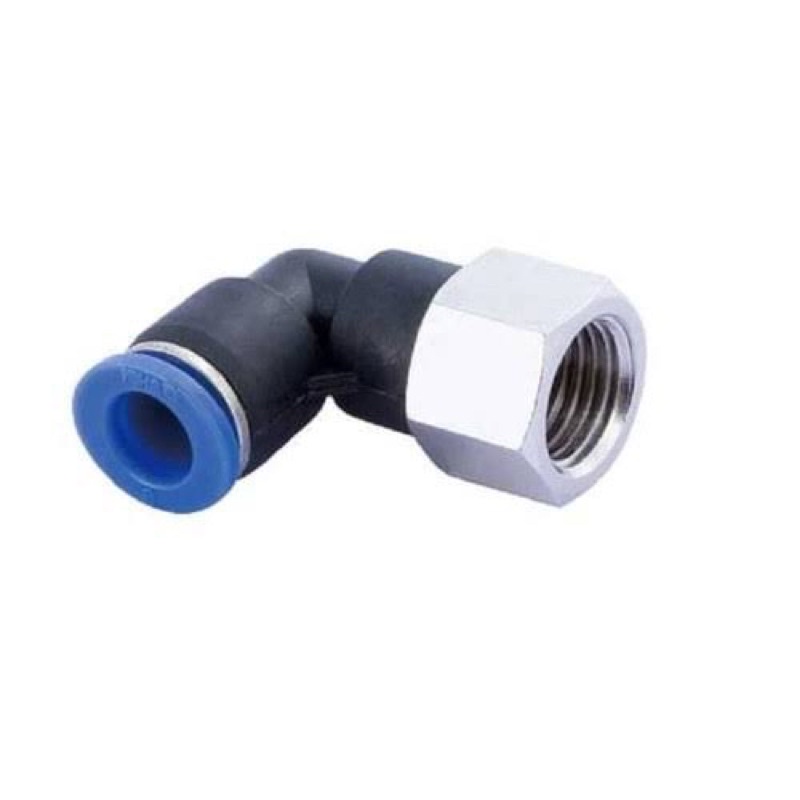 Pneumatic Fitting PLF 6-02 / Elbow Female 6mm-1/4&quot; inci