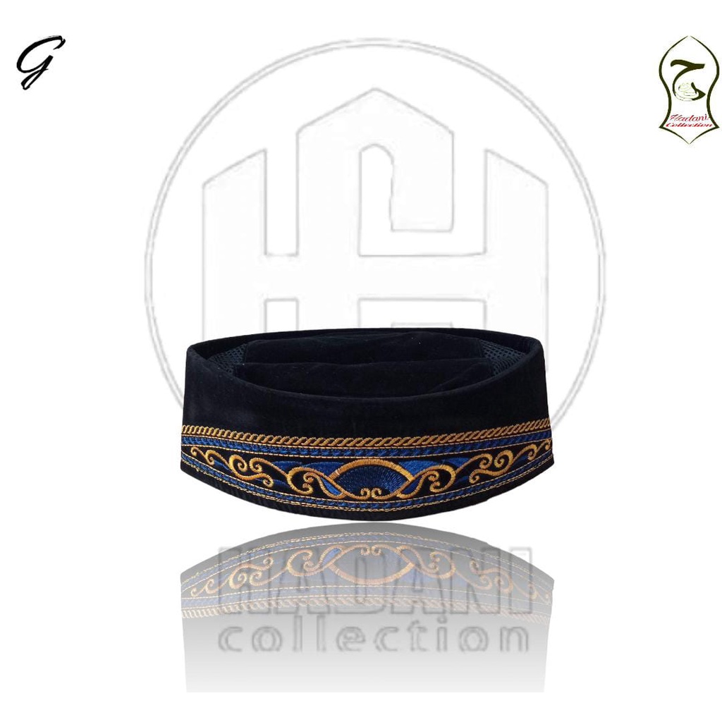 PECIMOTIF/PECIMOTIF/Peci LUKIS BATIK Exclusive Songkok Nasional Kopyah Hitam Polos Tinggi 9cm Berkualitas Hemat