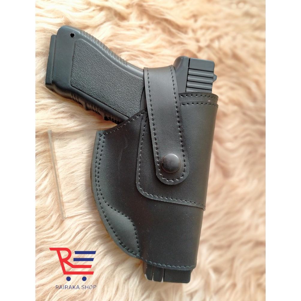 Promo  [BISA COD] Holster kulit sarung pistol glock 19 TERLARIS TERPERCAYA ORIGINAL