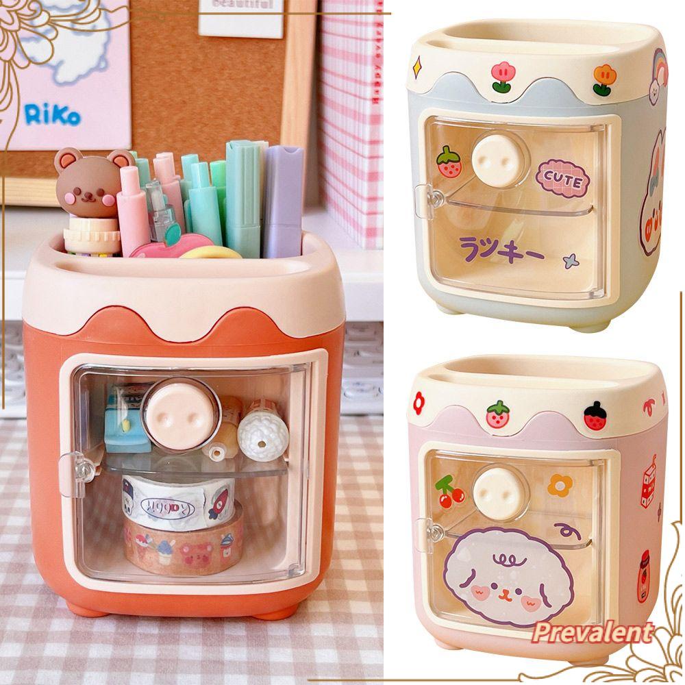 Preva Tempat Penyimpanan Kosmetik Multi Fungsi Desktop Organizer Make Up Brush Holder Tempat Pena