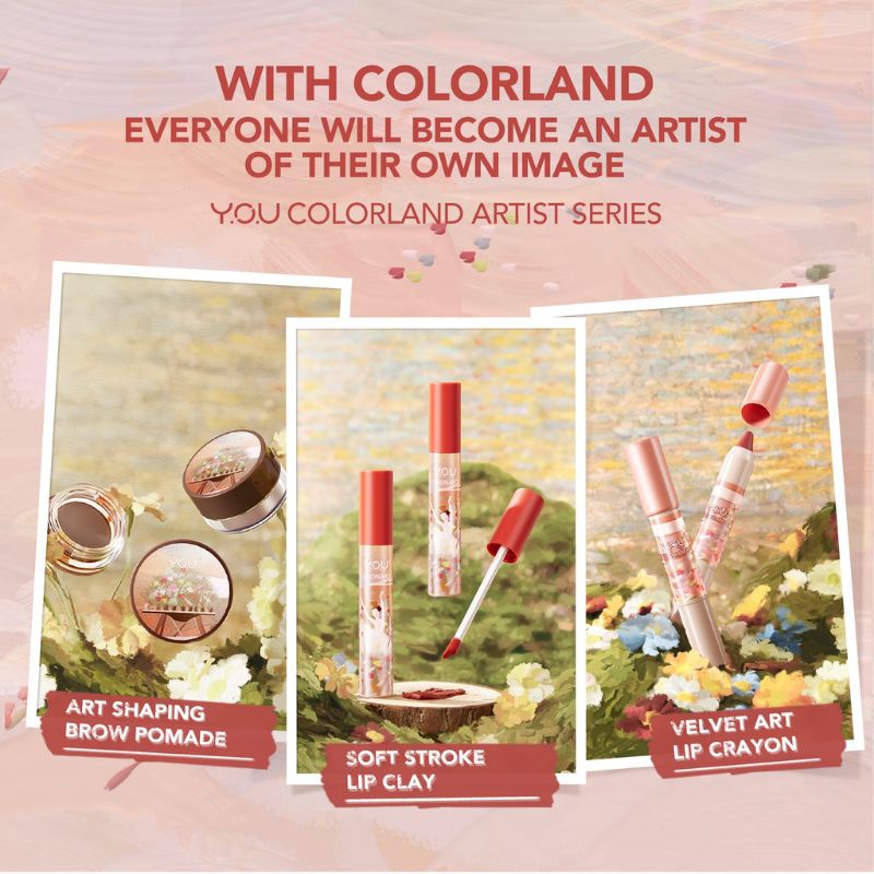 lipcream YOU 0YOU Colorland - Soft Stroke Lip Clay / Lip Matte Colorland / Lip Cream Colorland