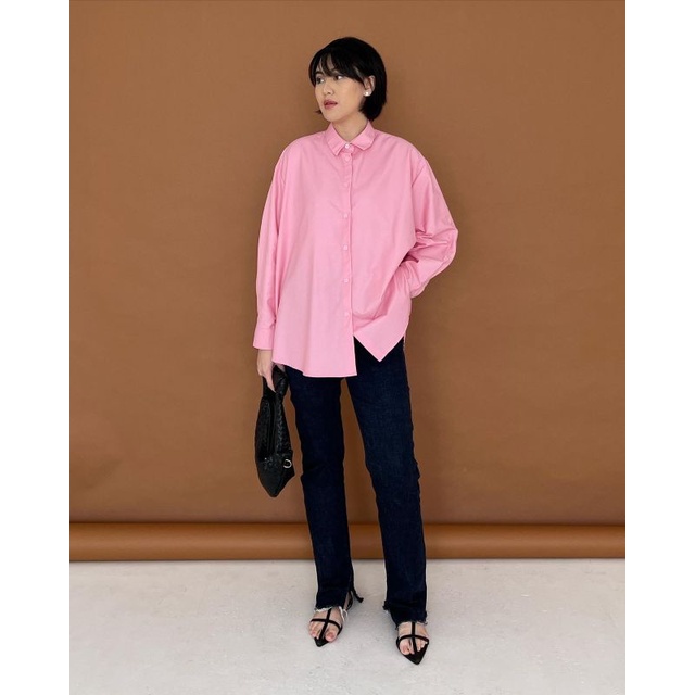 TRICK & TRICKY OVERSIZED SHIRT PINK