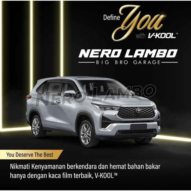 VKOOL Toyota Zenix ( Dpn Vk 40 SKKB X05 ) tanpa Sunroof ~ Free pasang kerumah wil Jakarta Tangerang