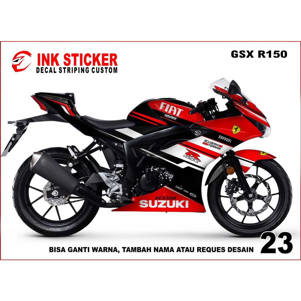 Sticker Decal GSX 150R 23 Fullbody, Decal Suzuki GSX 150