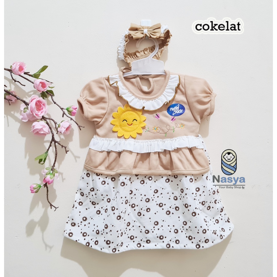 [P-020] Dress Bayi anak usia 3-6 Bulan - Planet Kids (Planet Kid)