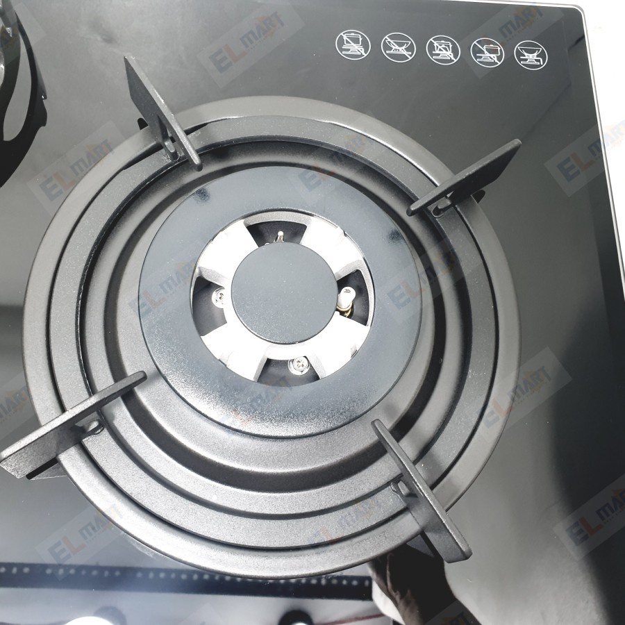 Kompor Tanam 2 Tungku Kaca Rinnai RB-772RO(G) RB 772 ROG Safety Device