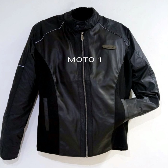 ⭐BISA COD⭐ Bikers Leather Jaket Honda One Heart Original - XL