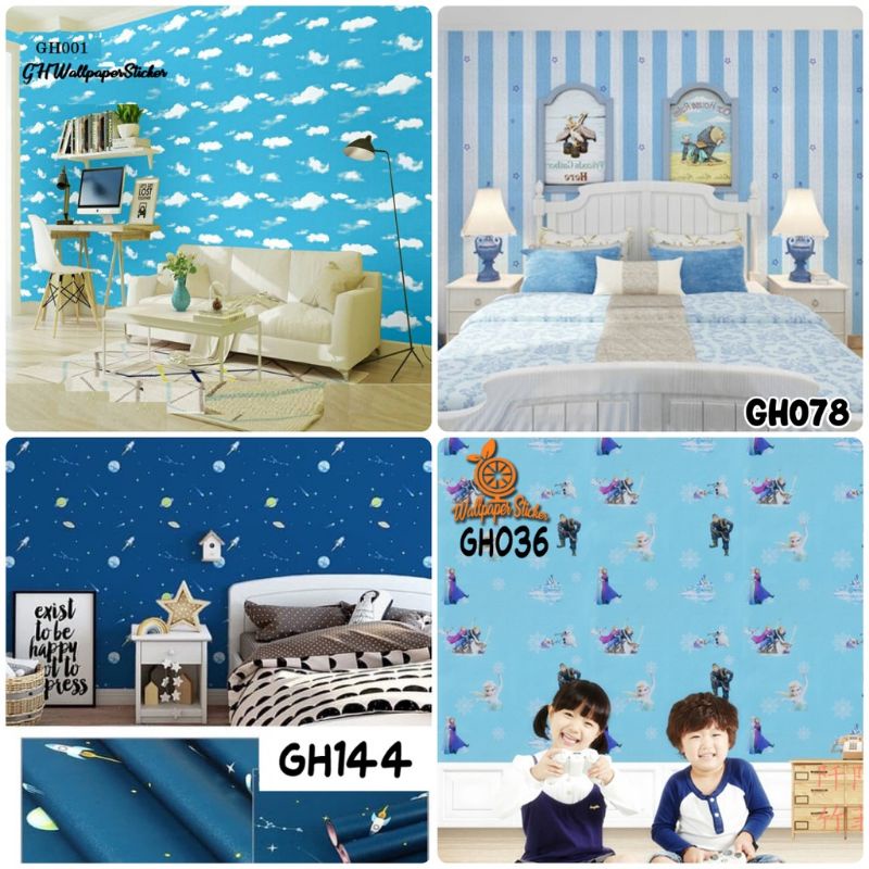 Wallpaper Kamar Anak Wallpaper Langit Wallpaper Awan Wallstiker Anak Wallsticker Anak Wallpaper