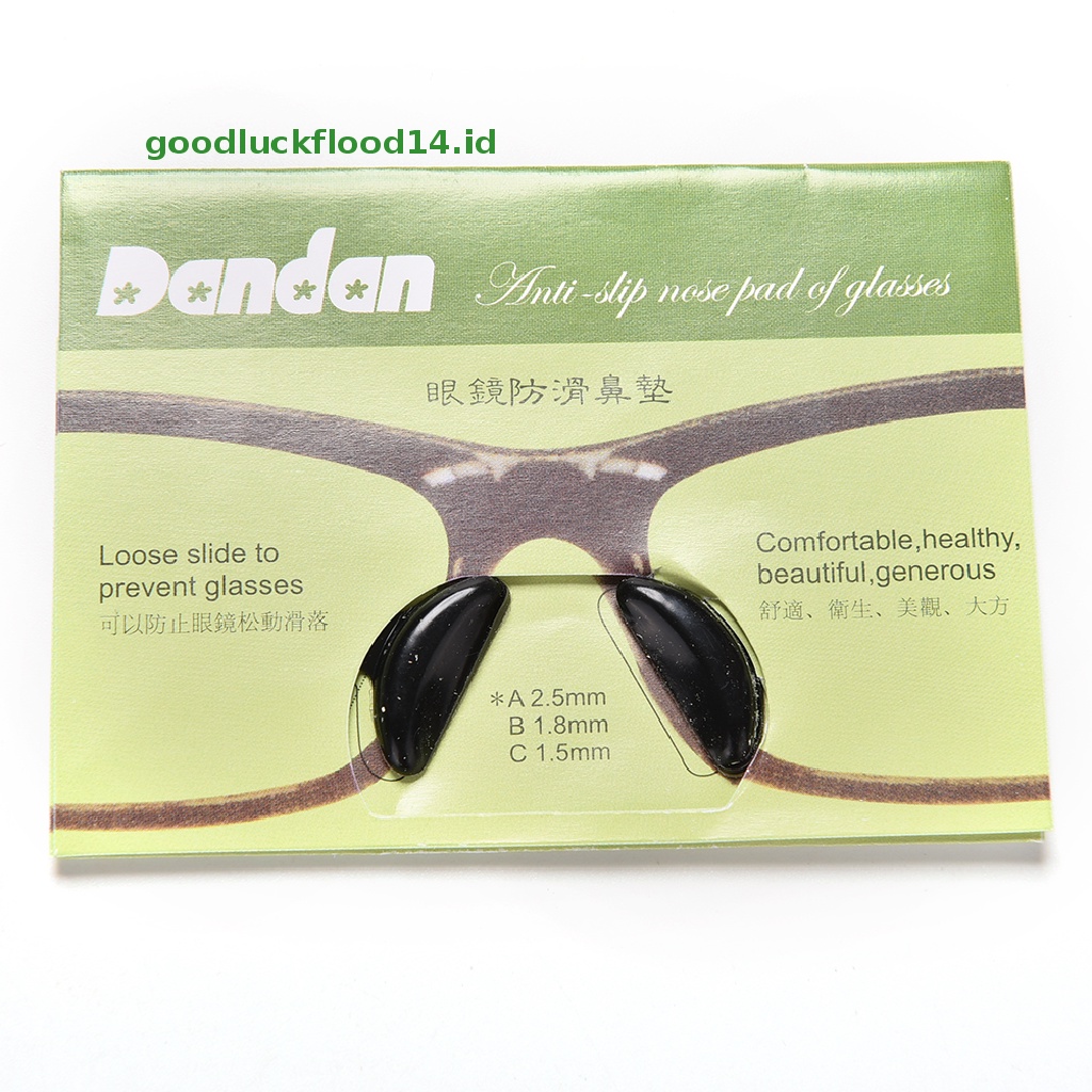 [GOOGFOUR] 5pasang Bantalan Hidung Silikon Anti Slip Untuk Kacamata Sunglass Glasses Spectacles [TOP]